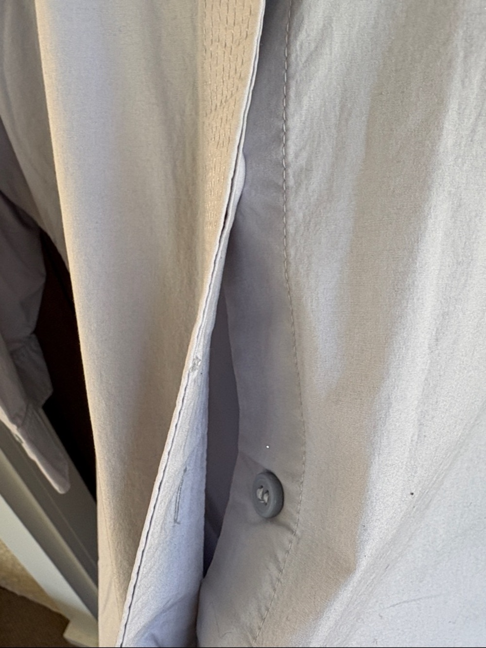 EUC COS Cotton button Front A-Line Dress Grey Size Medium - Picture 8 of 15
